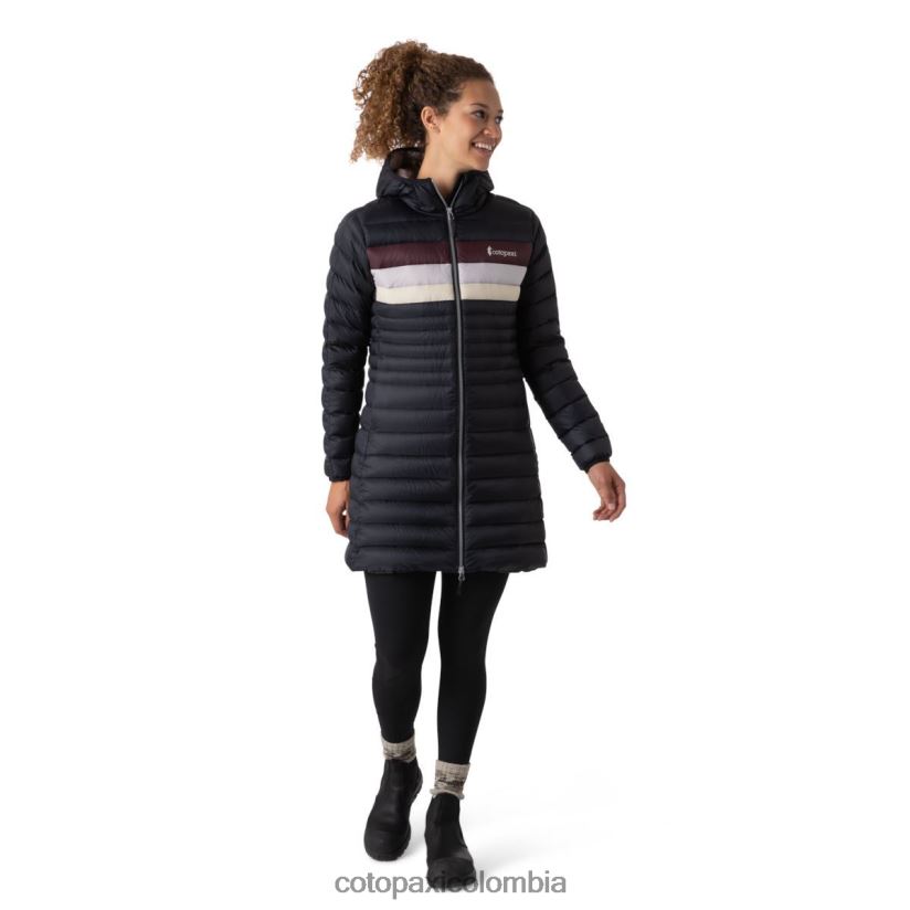 Cotopaxi parka fuego abajo mujer rayas negras XN60D227 ropa