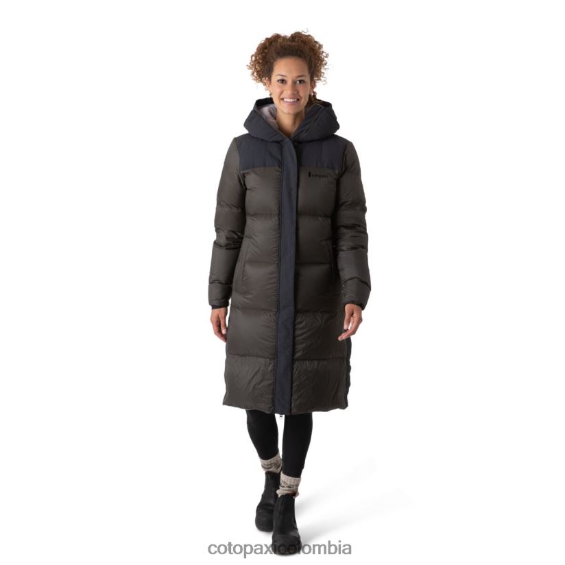 Cotopaxi parka solazo de plumas mujer negro/hierro XN60D228 ropa