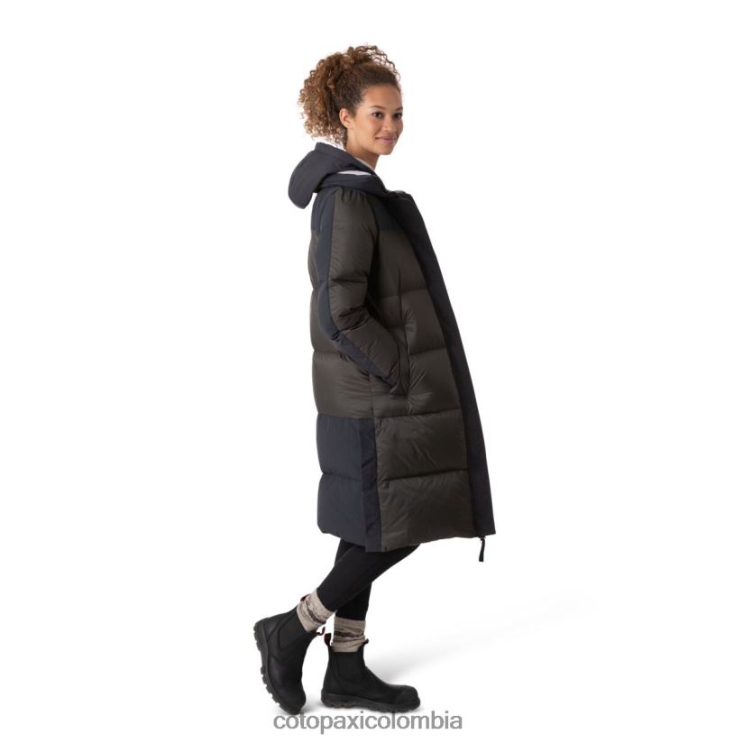Cotopaxi parka solazo de plumas mujer negro/hierro XN60D228 ropa