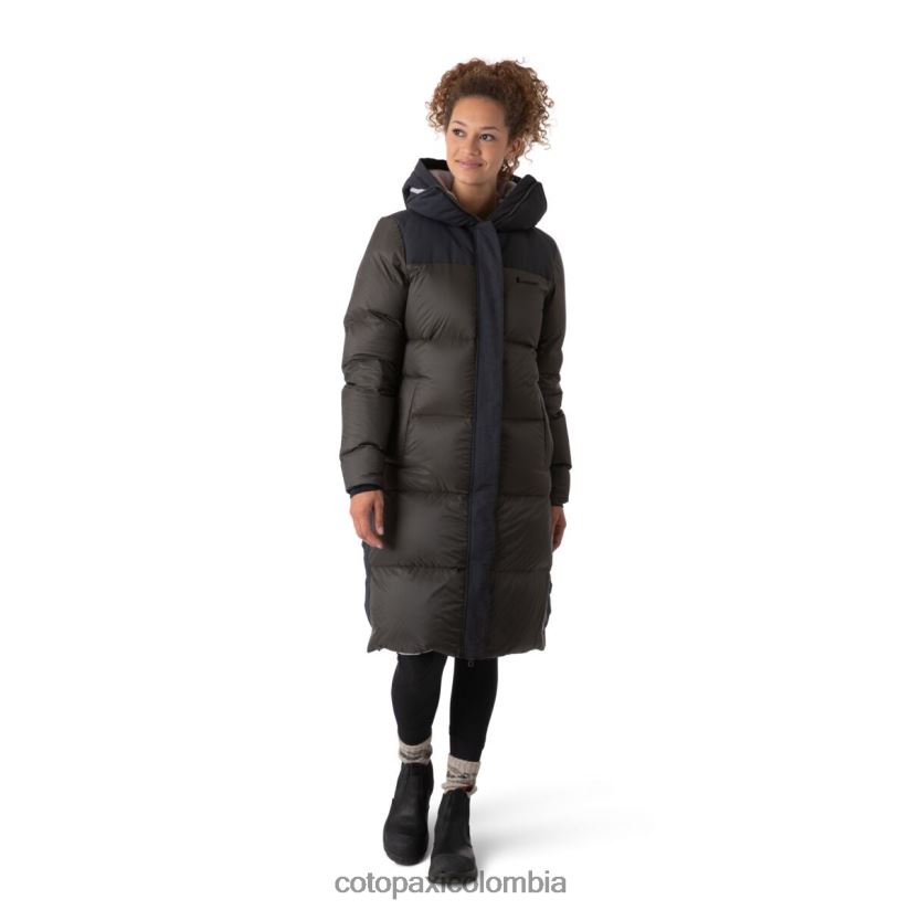 Cotopaxi parka solazo de plumas mujer negro/hierro XN60D228 ropa