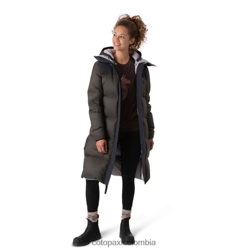 Cotopaxi parka solazo de plumas mujer negro/hierro XN60D228 ropa
