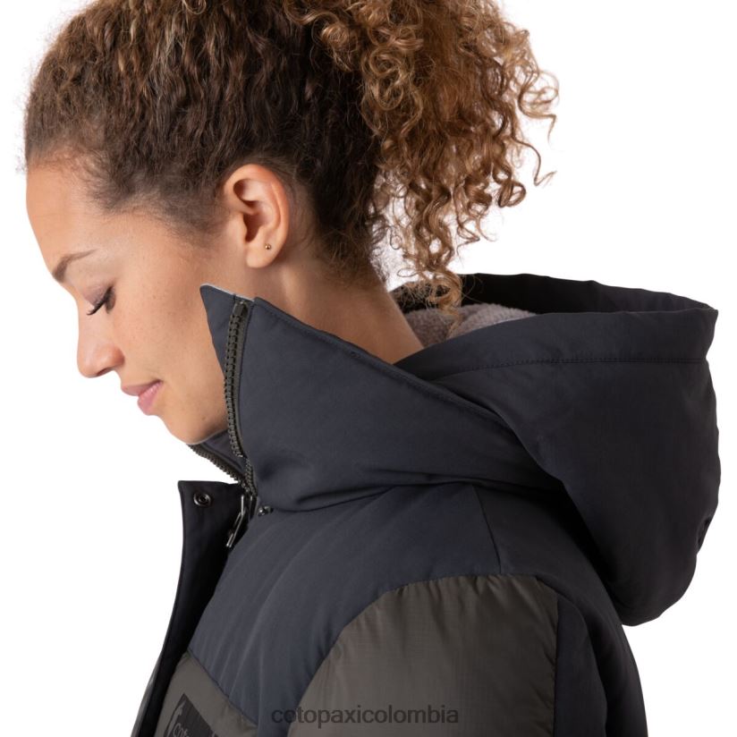 Cotopaxi parka solazo de plumas mujer negro/hierro XN60D228 ropa