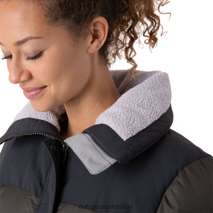 Cotopaxi parka solazo de plumas mujer negro/hierro XN60D228 ropa