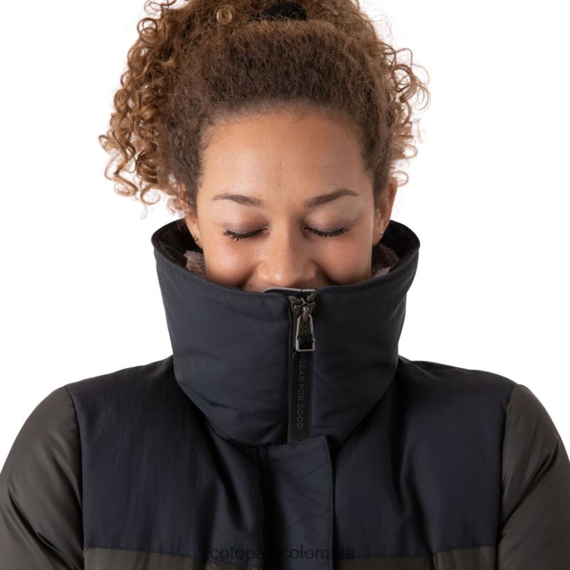 Cotopaxi parka solazo de plumas mujer negro/hierro XN60D228 ropa