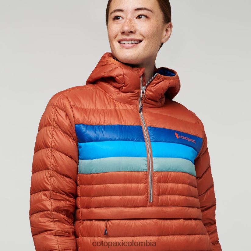 Cotopaxi sudadera con capucha fuego down mujer rayas de especias XN60D22 ropa