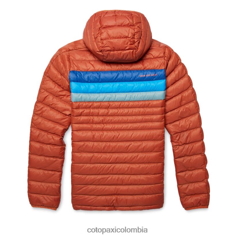 Cotopaxi sudadera con capucha fuego down mujer rayas de especias XN60D22 ropa