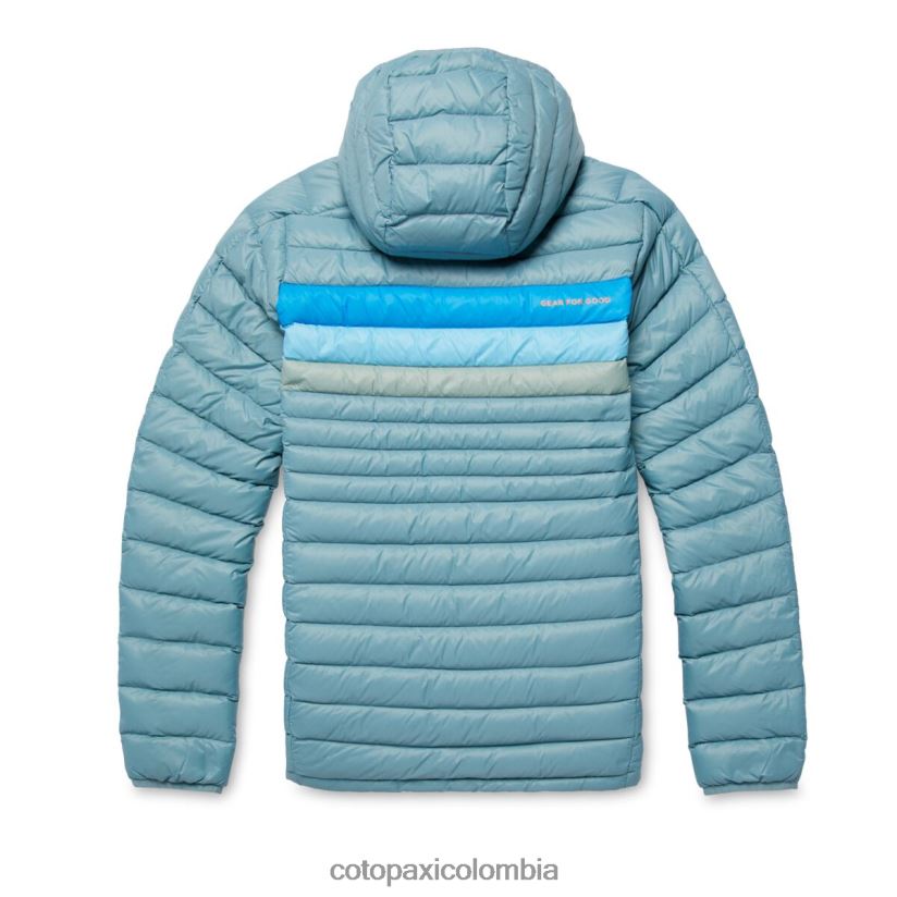 Cotopaxi sudadera con capucha fuego down mujer rayas de pasto azul XN60D24 ropa