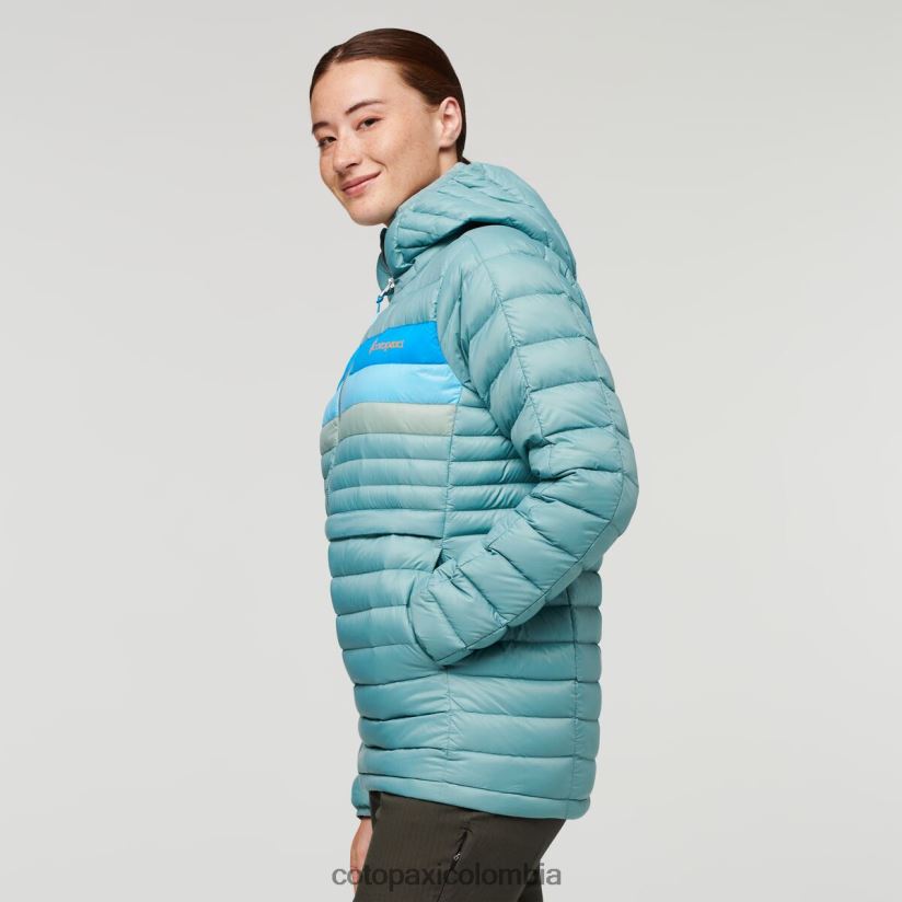 Cotopaxi sudadera con capucha fuego down mujer rayas de pasto azul XN60D24 ropa