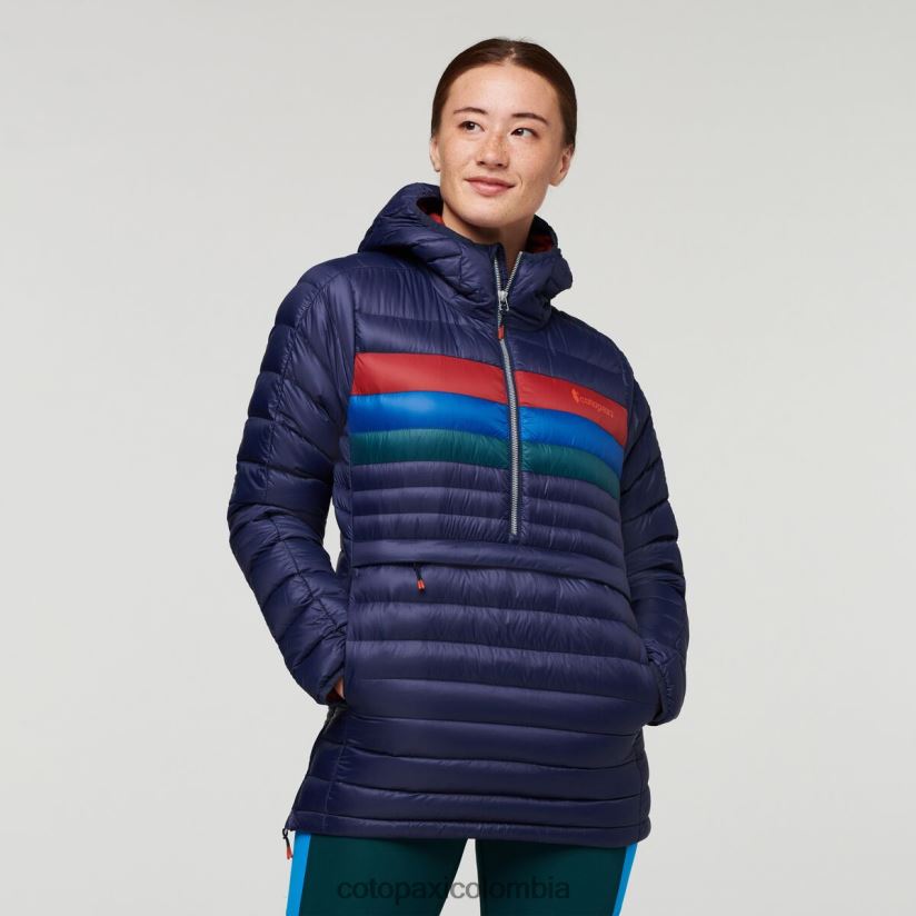 Cotopaxi sudadera con capucha fuego down mujer rayas marítimas XN60D23 ropa