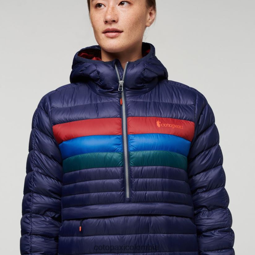 Cotopaxi sudadera con capucha fuego down mujer rayas marítimas XN60D23 ropa