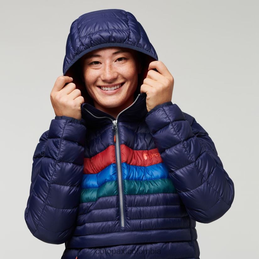 Cotopaxi sudadera con capucha fuego down mujer rayas marítimas XN60D23 ropa