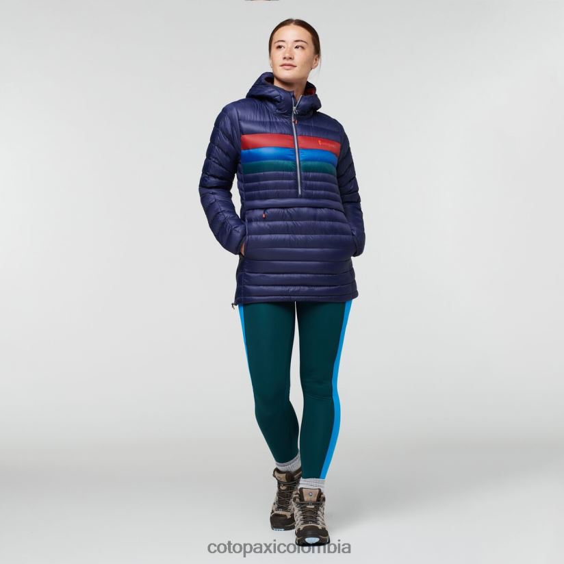 Cotopaxi sudadera con capucha fuego down mujer rayas marítimas XN60D23 ropa