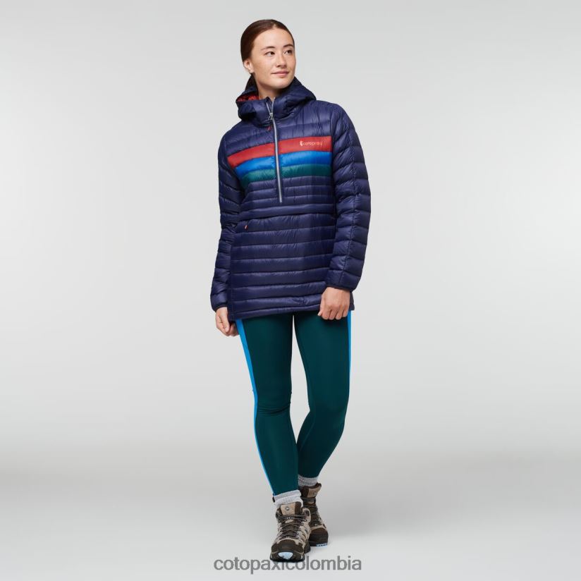 Cotopaxi sudadera con capucha fuego down mujer rayas marítimas XN60D23 ropa