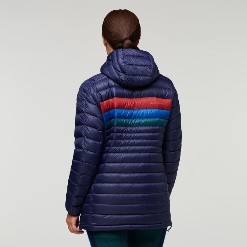 Cotopaxi sudadera con capucha fuego down mujer rayas marítimas XN60D23 ropa