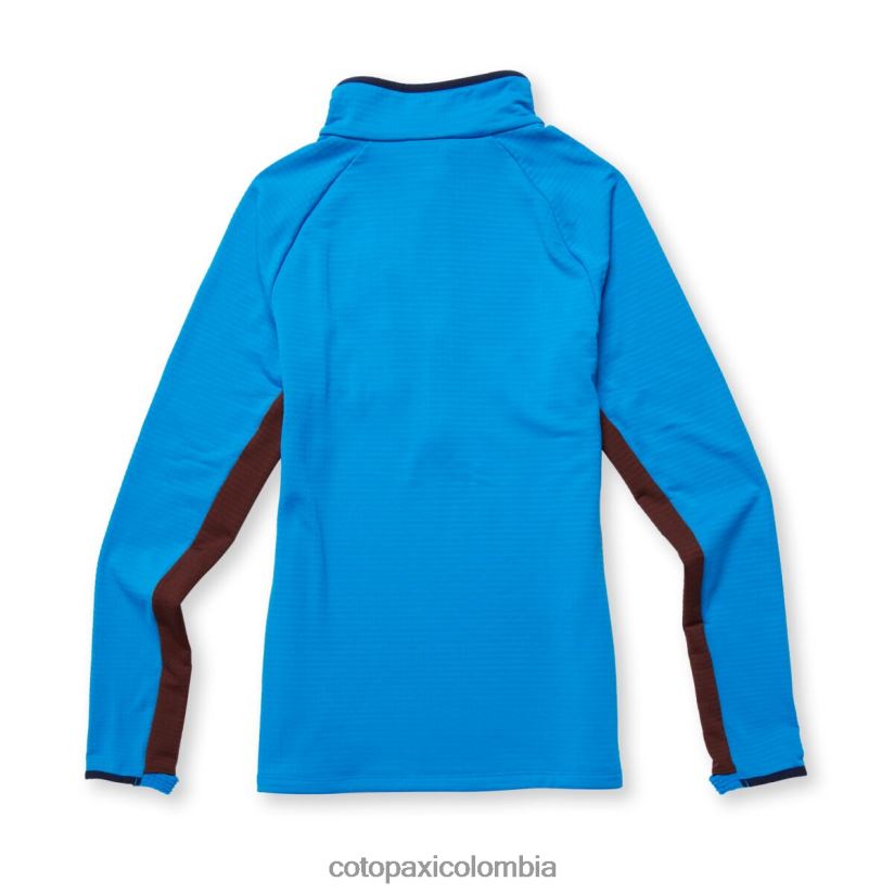 Cotopaxi suéter otero de polar con media cremallera mujer agua salada/castaño XN60D223 ropa