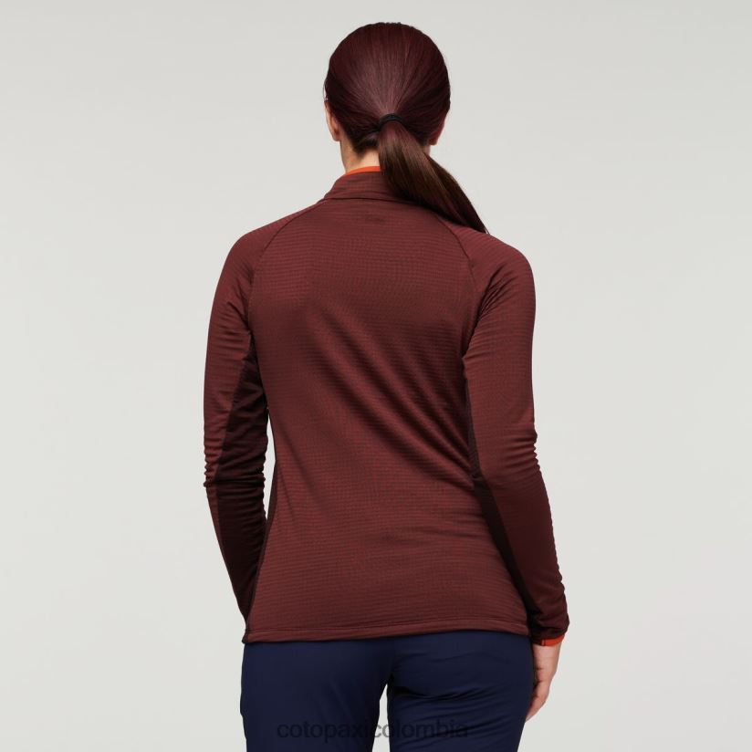 Cotopaxi suéter otero de polar con media cremallera mujer castaño/marítimo XN60D224 ropa
