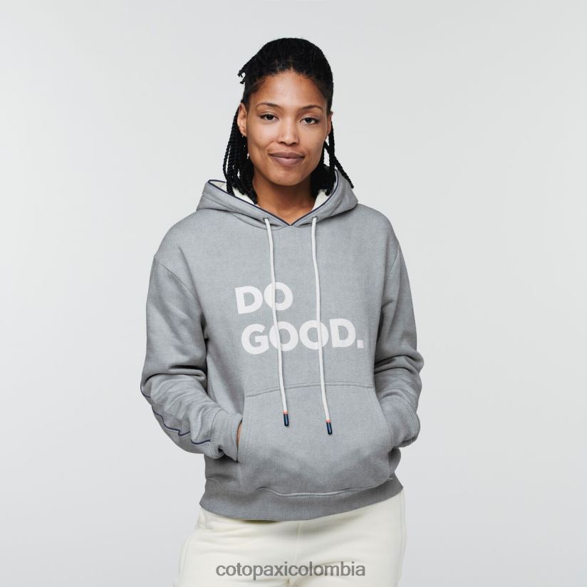Cotopaxi hacer una buena sudadera con capucha mujer cuero gris XN60D261 ropa
