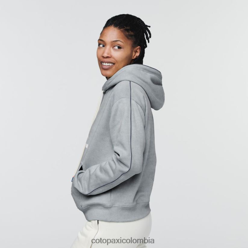 Cotopaxi hacer una buena sudadera con capucha mujer cuero gris XN60D261 ropa