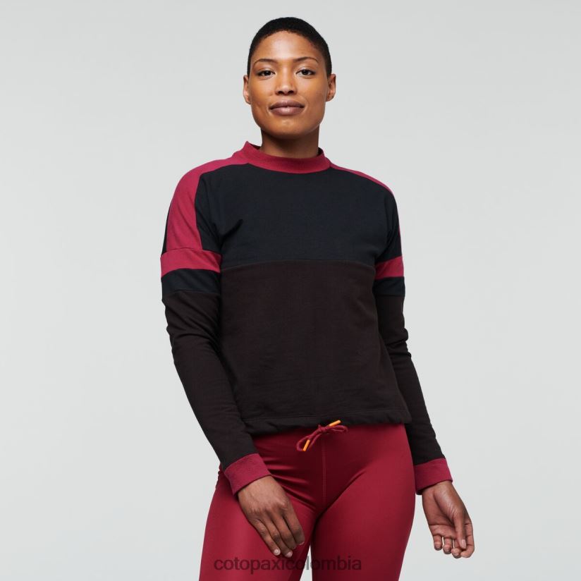 Cotopaxi sudadera bandera mujer negro/caverna XN60D255 ropa