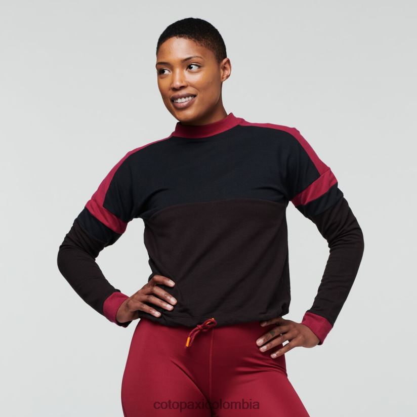 Cotopaxi sudadera bandera mujer negro/caverna XN60D255 ropa