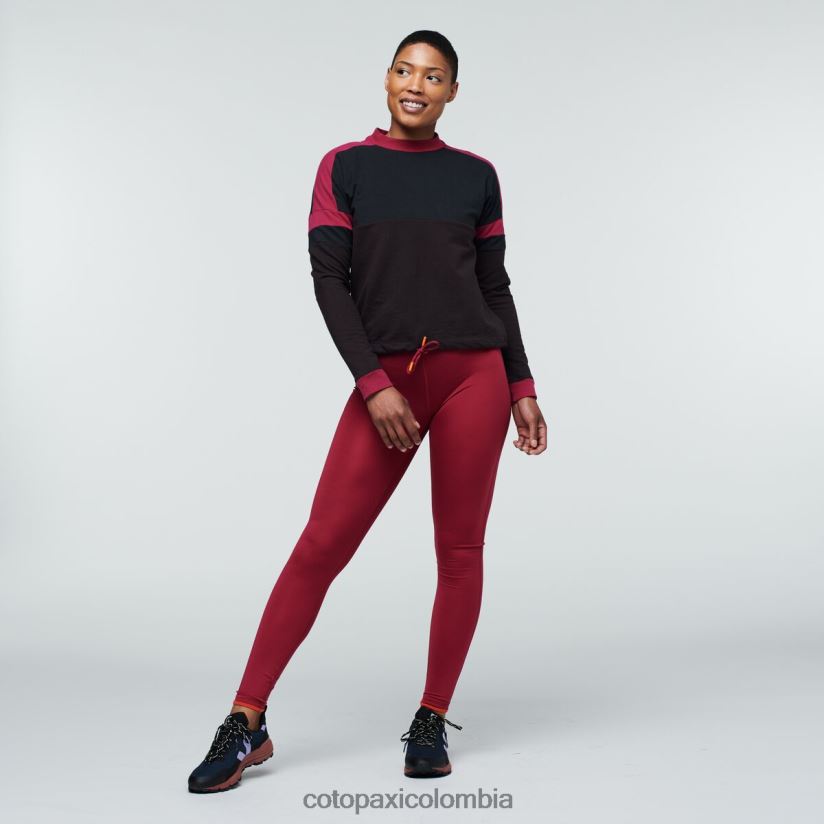 Cotopaxi sudadera bandera mujer negro/caverna XN60D255 ropa