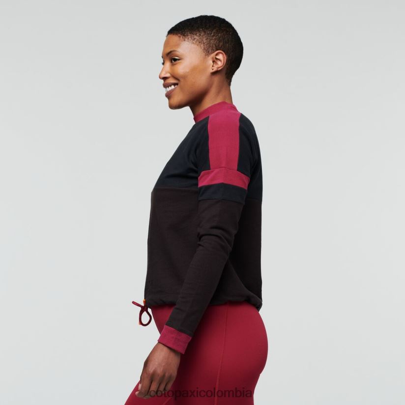 Cotopaxi sudadera bandera mujer negro/caverna XN60D255 ropa