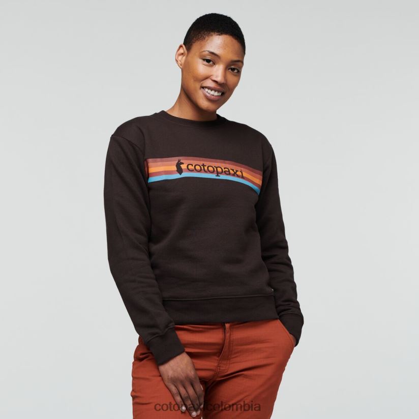 Cotopaxi sudadera orgánica con cuello redondo on the horizonte mujer caverna XN60D265 ropa
