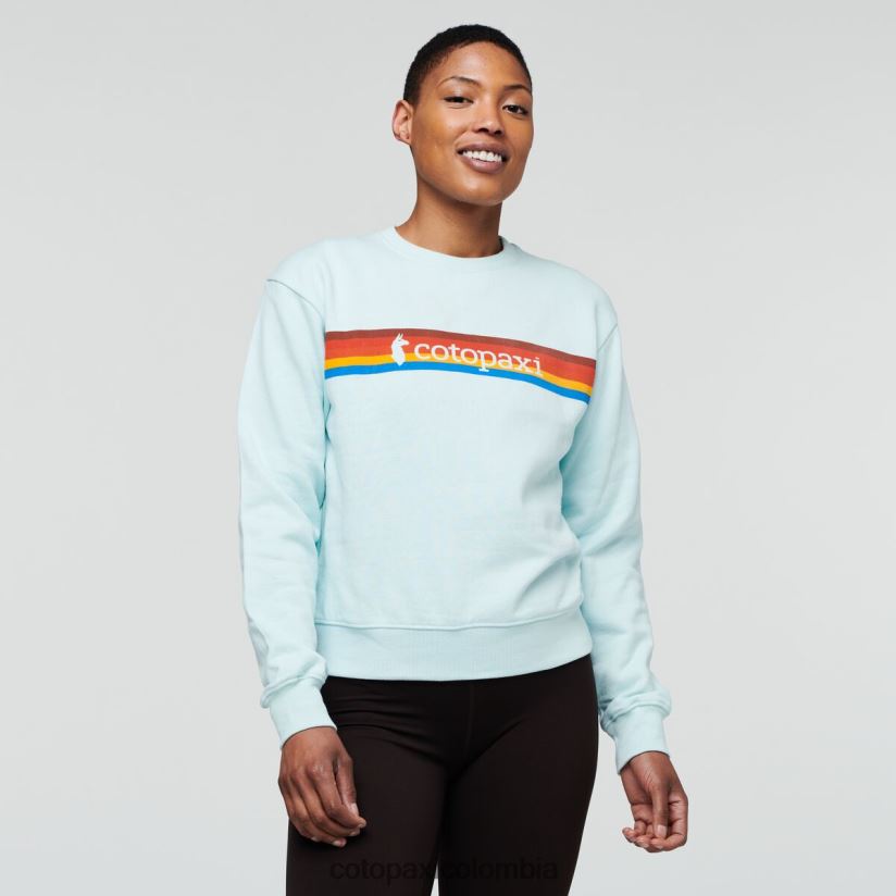 Cotopaxi sudadera orgánica con cuello redondo on the horizonte mujer hielo XN60D266 ropa